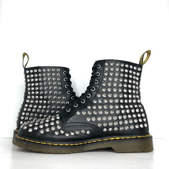 Dr Martens Spike Mettalic Studs 1460 Ankle Boots Men’s 13 Shoes - Picture 5 of 12